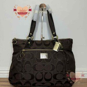 🤎Coach Signature Canvas Metallic-C’s Purse🤎